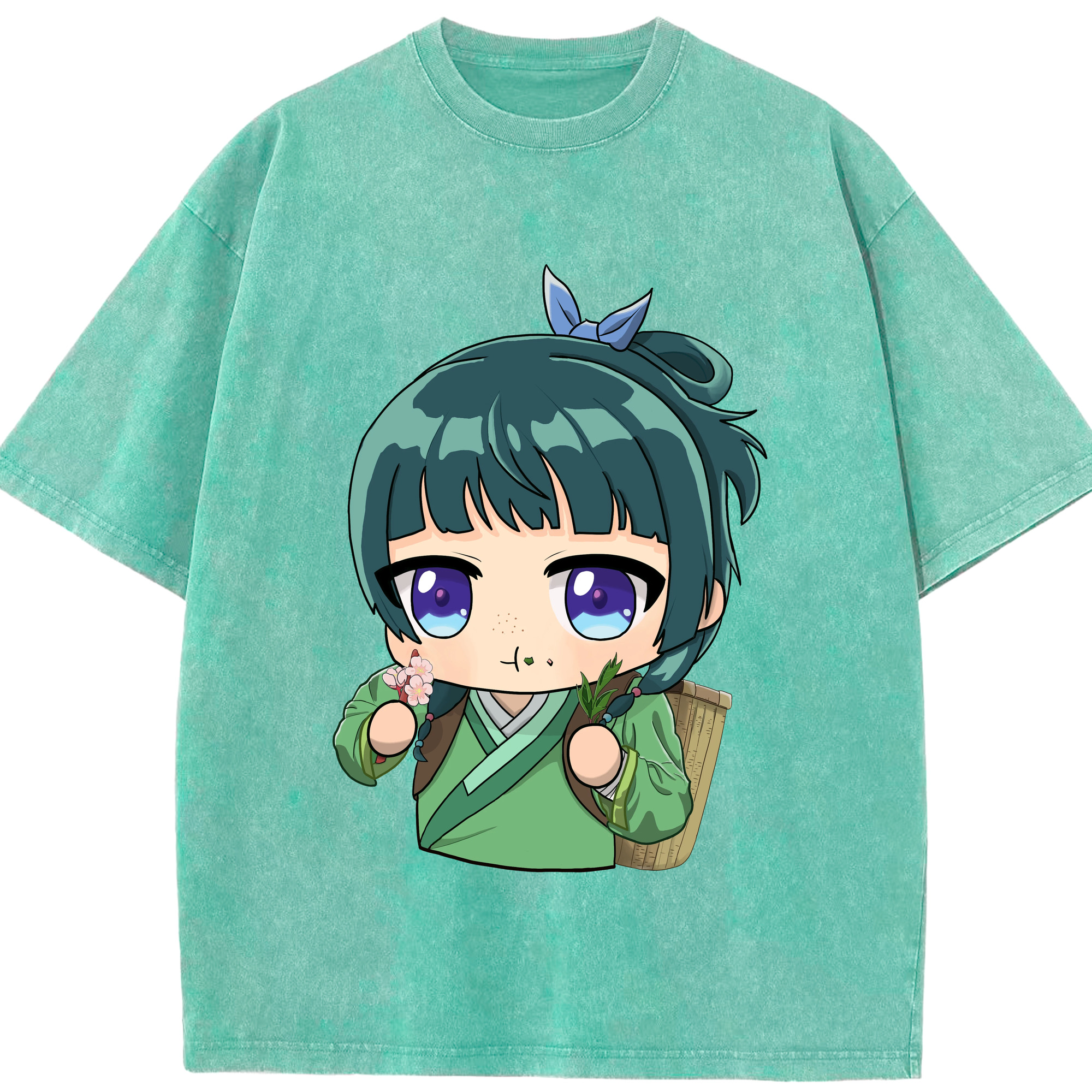 （画像用） 薬屋のひとりごと The Apothecary Diaries 綿100% ヴィンテージ風 半袖Tシャツ（フロントプリント）